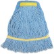 Genuine Joe Synthetic Blend Small Mophead - Small - Narrow Headband, Looped Ends, Durable, Launderable - Rayon, Cotton, Cotton, 