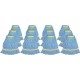 Genuine Joe Synthetic Blend Small Mophead - Rayon, Cotton - Blue - 12 / Carton