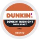 Dunkin' K-Cup Dunkin Midnight Coffee - Compatible with Keurig Brewer - Dark - 22 / Box
