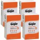 Gojo Natural Orange Pumice Hand Cleaner Refill - Orange Citrus ScentFor - 67.6 fl oz (2 L) - Dirt Remover, Grease Remover, Soila