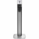 PURELL MESSENGER ES6 Silver Panel Floor Stand with Dispenser - Floor Stand - Graphite, Silver