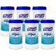 PURELL Clean Scent Hand Sanitizing Wipes - Clean - White - 40 Per Canister - 6 / Carton
