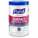 PURELL Foodservice Surface Sanitizing Wipes - Ready-To-Use - 10" Length x 7" Width - 110 / Canister - 1 Each - Rinse-free, Fragr