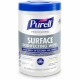 PURELL Professional Surface Disinfecting Wipes - Ready-To-Use - Fresh Citrus Scent - 8" Length x 7" Width - 110 / Canister - 1 E