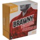 Brawny Professional H700 Disposable Cleaning Towels - 9.10" x 16.50" - White - Pulp Fiber - 100 Per Box - 100 / Box