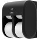 Compact 4-Roll Quad Coreless High-Capacity Toilet Paper Dispenser - Coreless Dispenser - 6000 x Sheet, 12000 x Sheet - 13.3" Hei