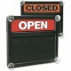 Headline Signs OPEN / CLOSED Letterboard Sign - 1 Each - Open/Closed Print/Message - 15" Width13" Depth - Rectangular Shape - Do