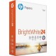 HP Papers BrightWhite24 Office Paper - White - 100 Brightness - Letter - 8 1/2" x 11" - 24 lb Basis Weight - 500 / Ream - Quick 