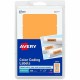 Avery Rectangular Color-Coding Labels - 1" Width x 3" Length - Removable Adhesive - Rectangle - Laser - Orange - 200 / Pack