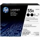 HP 55X (CE255XD) Original Laser Toner Cartridge - Dual Pack - Black - 2 / Pack - 12500 Pages