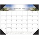 House of Doolittle Recycled Illustrated Desk Pad Calendar - Julian Dates - Monthly - January 2025 - December 2025 - 1 Month Sing