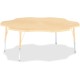 Jonti-Craft Berries Elementary Maple Laminate Six-leaf Table - For - Table TopLaminated, Maple Top - Four Leg Base - 4 Legs - He