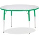 Jonti-Craft Berries Adult Height Color Edge Round Table - For - Table TopGreen Round, Laminated Top - Four Leg Base - 4 Legs - H