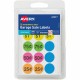 Avery Garage Sale Labels on Small Sheets - - Width3/4" Diameter - Removable Adhesive - Round - Matte - Neon Blue, Neon Green, Ne