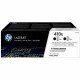 HP 410X (CF410XD) Original High Yield Laser Toner Cartridge - Black - 2 / Carton - 6500 Pages (Per Cartridge)