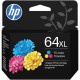 HP 64XL (N9J91AN) Original High Yield Inkjet Ink Cartridge - Tri-color - 1 Each - 415 Pages