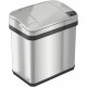 HLS Commercial Stainless Steel Sensor Trash Can - 2.50 gal Capacity - Rectangular - Touchless - Sensor, Fingerprint Resistant - 