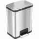 HLS Commercial AirStep Stainless Steel Step Trash Can - Deodorizer - 13 gal Capacity - Rectangular - Manual - Sensor, Smudge Res