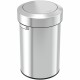 HLS Commercial 17 Gallon Stainless Steel Swing Top - Swing Lid - 17 gal Capacity - Round - Durable, Fingerprint Proof, Smudge Re