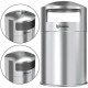 HLS Commercial 50-Gallon Dual Side-Entry Trash Can - 50 gal Capacity - Round - Durable, Compact, Smudge Resistant, Ash Pan, Fing