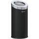 HLS Commercial 15-Gallon Round Open Top Trash Can - 15 gal Capacity - Round - Removable Lid, Handle, Powder Coated - 31.5" Heigh