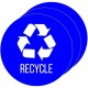HLS Commercial Refuse Bin Icon Sticker - Waterproof - "Compost" - 1/10" Height x 4" Width x 4" Length - 4" Diameter - Circle - B