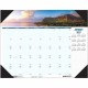 House of Doolittle EarthScapes Coastlines Desk Pad - Julian Dates - Monthly - 1 Year - January 2025 - December 2025 - 1 Month Si