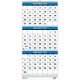House of Doolittle 3-month Vertical 17" Wall Calendar - Julian Dates - Monthly - 14 Month - December 2024 - January 2026 - 3 Mon