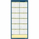 House of Doolittle Laminated Yearly Wall Planner - Julian Dates - Yearly - 12 Month - January 2025 - December 2025 - 60" x 26" S