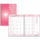 House of Doolittle BCA Pink Cover Monthly Wirebound Journal - Julian Dates - Monthly - 12 Month - January 2025 - December 2025 -