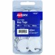 Avery 1-1/4" Metal Rim Key Tags, Split Ring, White, 25 Tags (11028) - 1.25" Diameter - Round - Metal Ring Fastener - 25 - Metal,