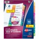 Avery Ready Index Custom TOC Binder Dividers - 30 x Divider(s) - 1-10 - 10 Tab(s)/Set - 8.5" Divider Width x 11" Divider Length 
