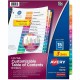 Avery Ready Index Custom TOC Binder Dividers - 45 x Divider(s) - 1-15 - 15 Tab(s)/Set - 8.5" Divider Width x 11" Divider Length 