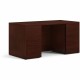 HON 10500 Series Mahogany Laminate Office Desking - 60" x 30"29.5" - 5 x File, Box, Storage Drawer(s) - Double Pedestal