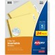 Avery Big Tab Insertable Dividers - 120 x Divider(s) - 5 Tab(s) - 5 - 5 Tab(s)/Set - 8.5" Divider Width x 11" Divider Length - L