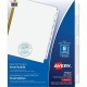 Avery Big Tab Insertable Dividers, 8 tabs, 1 set - 8 x Divider(s) - 8 - 8 Tab(s)/Set - 8.5" Divider Width x 11" Divider Length -