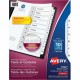 Avery Ready Index Table of Content Dividers for Laser and Inkjet Printers, 10 tabs - 10 x Divider(s) - 1-10 - 10 Tab(s)/Set - 8.