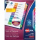 Avery Ready Index Table of Content Dividersfor Laser and Inkjet Printers - 60 x Divider(s) - 1-10 - 10 Tab(s)/Set - 8.5" Divider