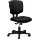 HON Volt Chair - Black Seat - Black Fabric Back - Black Frame - Low Back - 5-star Base - Black - 1 Each