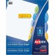 Avery Insertable Style Edge Plastic Dividers, 5 tabs, 1 set - 5 x Divider(s) - 5 Tab(s) - 5 - 5 Tab(s)/Set - 8.5" Divider Width 