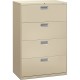 HON Brigade 600 H684 Lateral File - 36" x 18"53.3" - 4 Drawer(s) - Finish: Putty