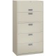 HON Brigade 600 H685 Lateral File - 36" x 18"67" - 5 Drawer(s) - Finish: Light Gray