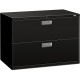 HON Brigade 600 H692 Lateral File - 42" x 18"28.4" - 2 Drawer(s) - Finish: Black