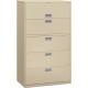 HON Brigade 600 H695 Lateral File - 42" x 18"64" - 5 Drawer(s) - Finish: Putty