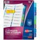 Avery Two-Column Table Contents Dividers w/Tabs - 16 x Divider(s) - 1-16 - 16 Tab(s)/Set - 8.5" Divider Width x 11" Divider Leng