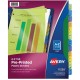 Avery Preprinted A-Z Plastic Dividers - 12 x Divider(s) - A-Z - 12 Tab(s)/Set - 8.5" Divider Width x 11" Divider Length - 3 Hole