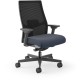 HON Ignition 2.0 Mid-back Big & Tall Task Chair - Navy Foam Seat - Black Back - Black Frame - Mid Back - 5-star Base - Armrest -