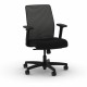 HON Ignition Seating Mid-back Task Chair - Black Fabric Seat - Mesh Back - Black Frame - 5-star Base - 1 Each