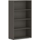 HON Mod HLPLBC3013B4 Book Case - 30" x 13"53" - 4 Shelve(s) - 2 Adjustable Shelf(ves) - Finish: Slate Teak - Adjustable Shelf, D