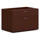 HON Mod Low Personal Credenza | 2 Drawers | 30"W | Traditional Mahogany Finish - 30" x 20"21" - 2 x Storage, File Drawer(s) - Fi